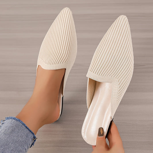 Thalia® | Gebreide platte muiltjes voor dames