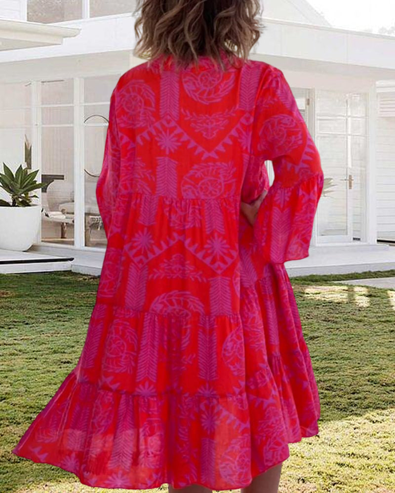 Teresa® | Mouwen en geometrische Boho-print
