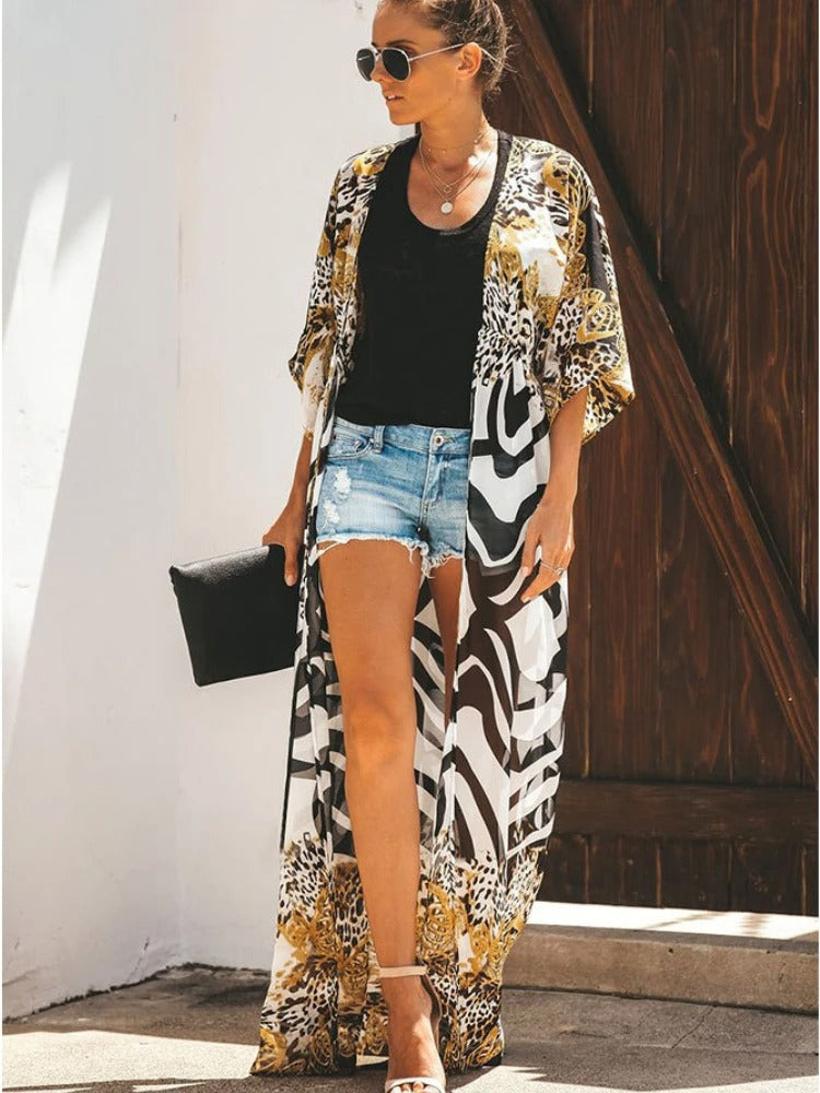 Zonnewende® | Kimono met luipaardprint