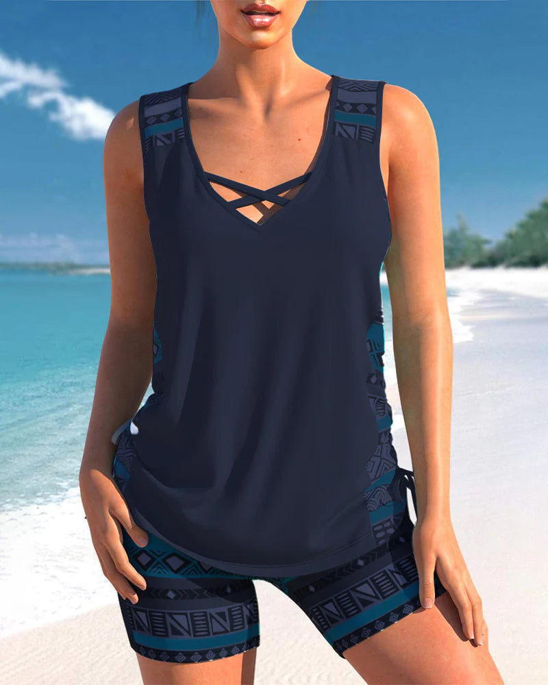 Yasmina® | Tankiniset met geometrisch patroon