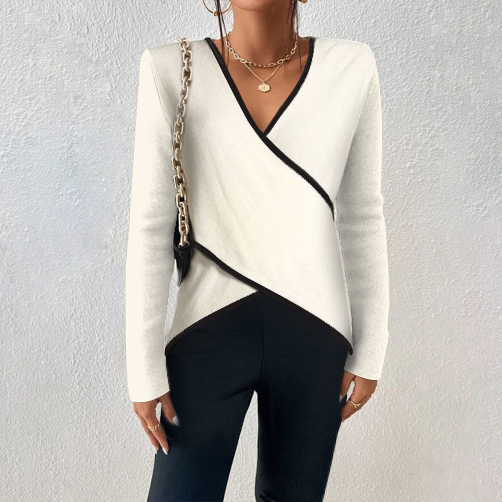 Thalia® | Elegante, warme trui met V-hals