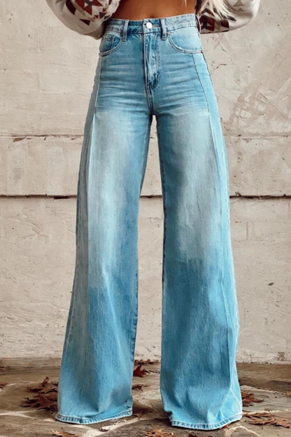 Zoe® | Wijde uitlopende broek met print
