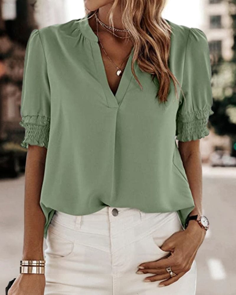 Twila® | Blouse met V-hals
