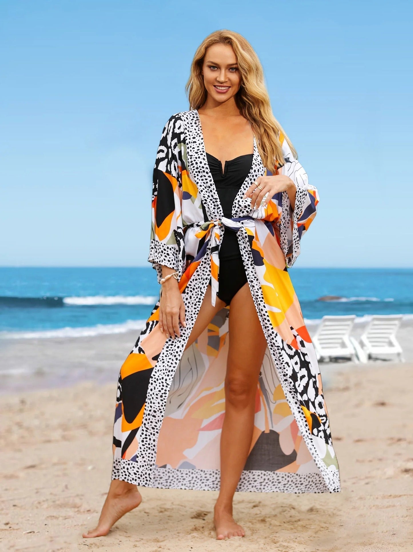 Thisbe® | Boho-kimono met riem