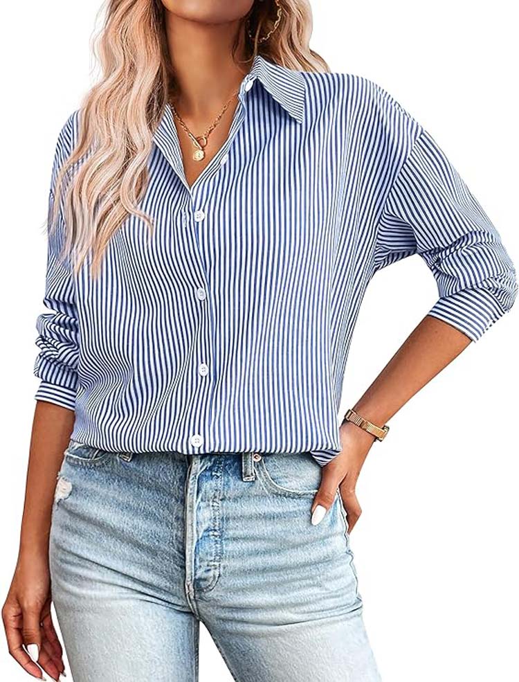 Zomer® | Gestreept overhemd met knoopsluiting