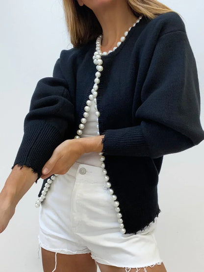 Urania® | Luxe vest met parelrand