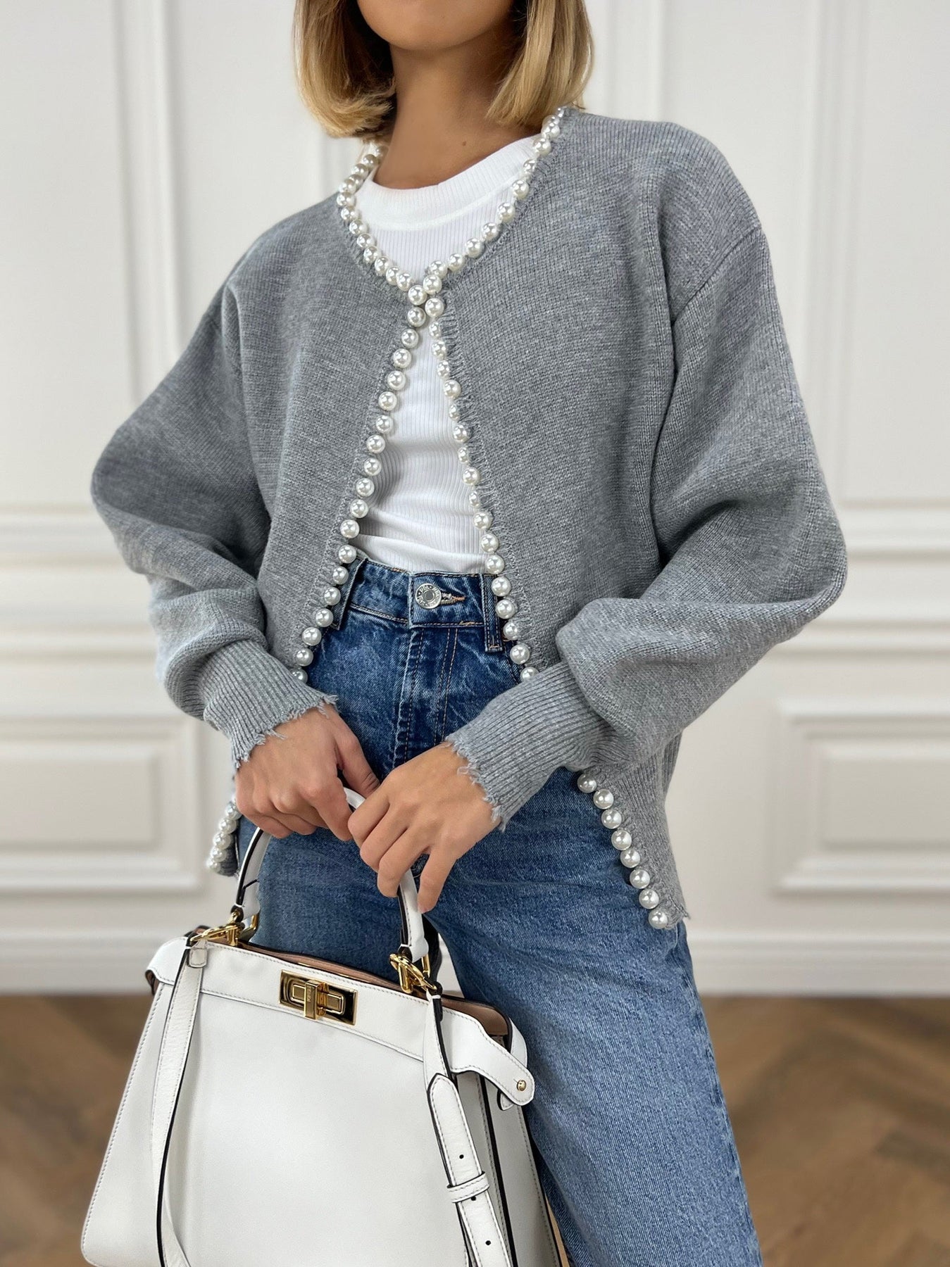 Zoe® | Vest met parels