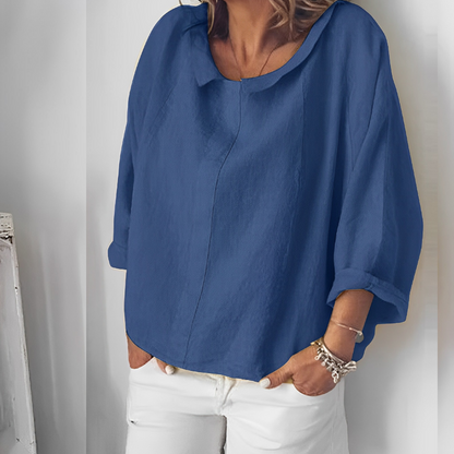Zuleyka® | Blouse met omgeslagen kraag