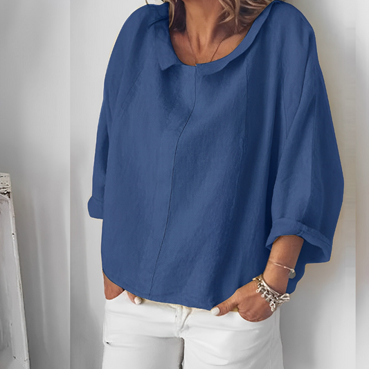 Zuleyka® | Blouse met omgeslagen kraag