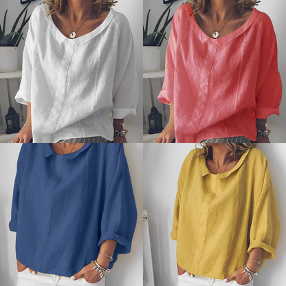 Zuleyka® | Blouse met omgeslagen kraag