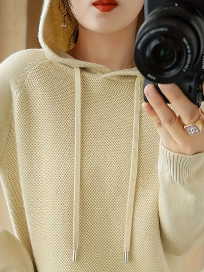Valentina® | Hoodie met trekkoord, casual sweatshirt met lange mouwen