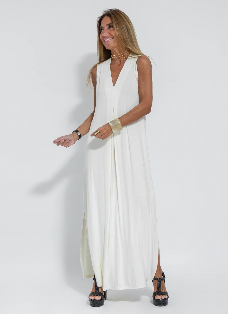 Yazmin® | Lange afslankjurk en vestset