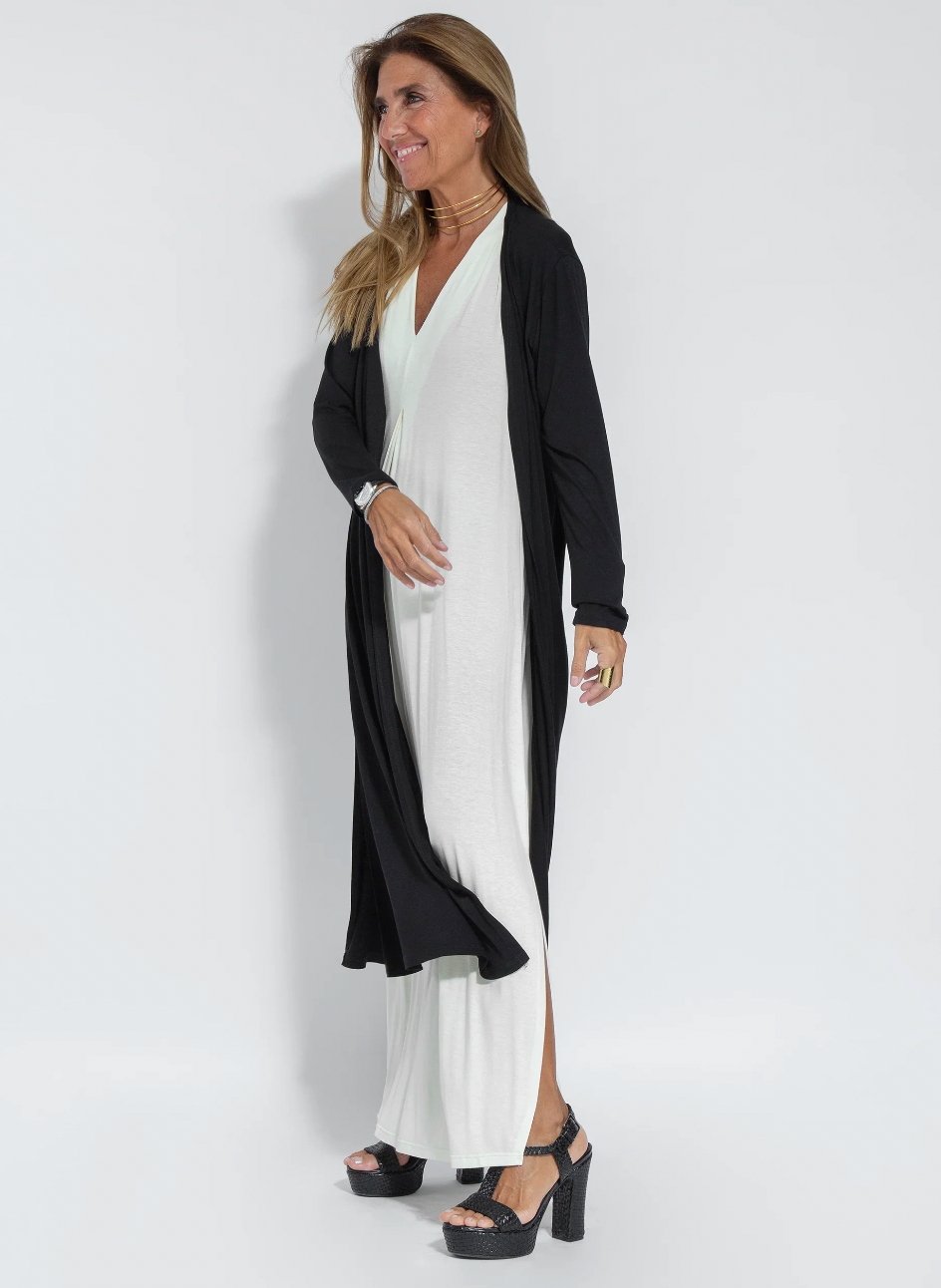Yazmin® | Lange afslankjurk en vestset