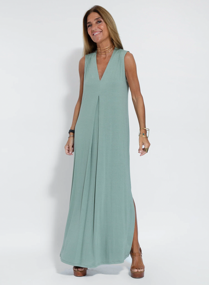 Yazmin® | Lange afslankjurk en vestset