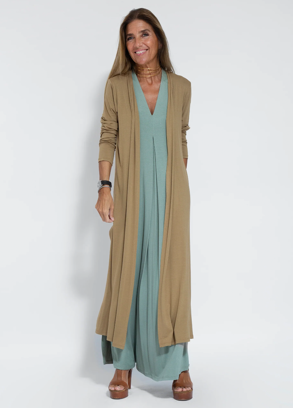 Yazmin® | Lange afslankjurk en vestset