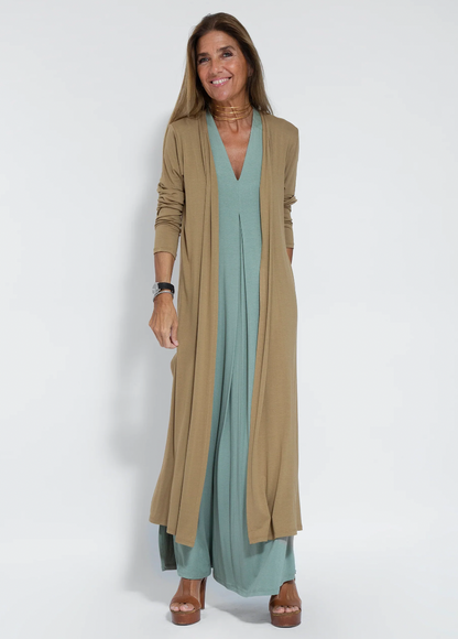 Yazmin® | Lange afslankjurk en vestset