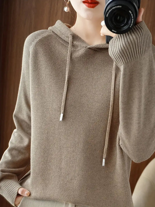 Valentina® | Hoodie met trekkoord, casual sweatshirt met lange mouwen