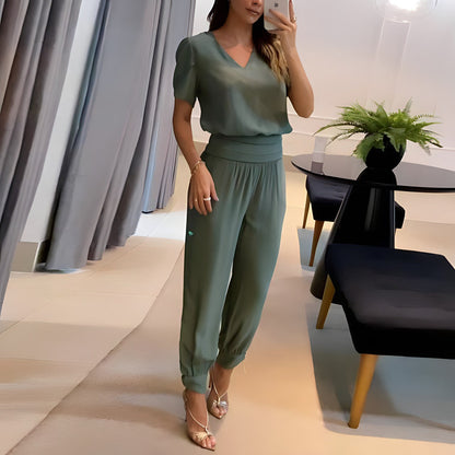 Zulema® | Modieuze blouse en broekset