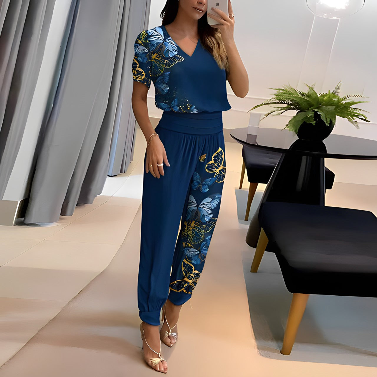 Zulema® | Modieuze blouse en broekset