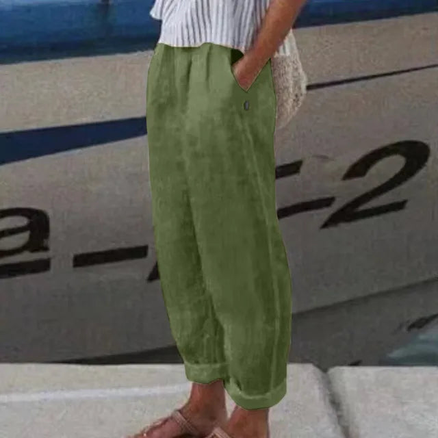 Tilda® | Zachte broek met zijzakken