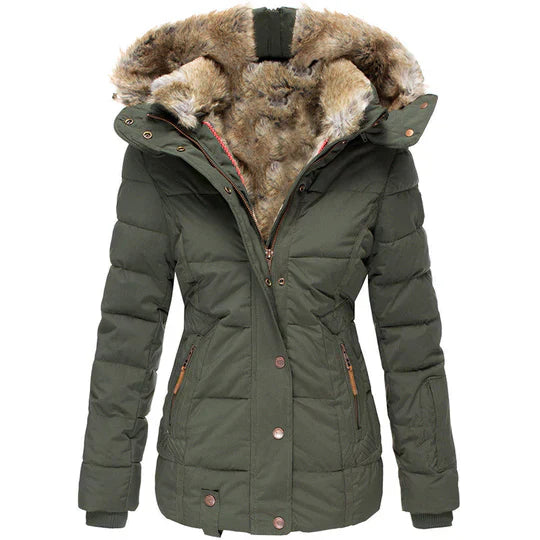 Ula® | Warme winterjas met bontcapuchon