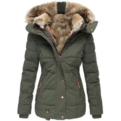 Ula® | Warme winterjas met bontcapuchon