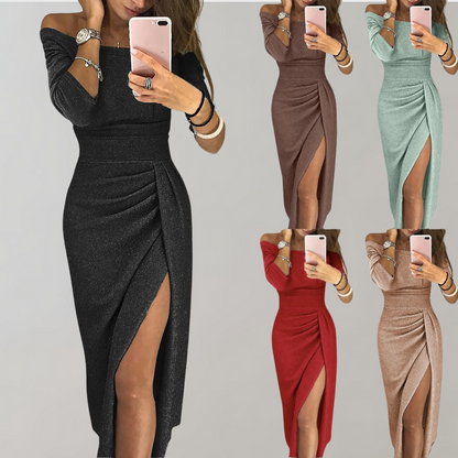 Yasmina® | Elegante avondjurk voor dames met lange mouwen