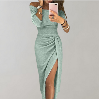 Yasmina® | Elegante avondjurk voor dames met lange mouwen