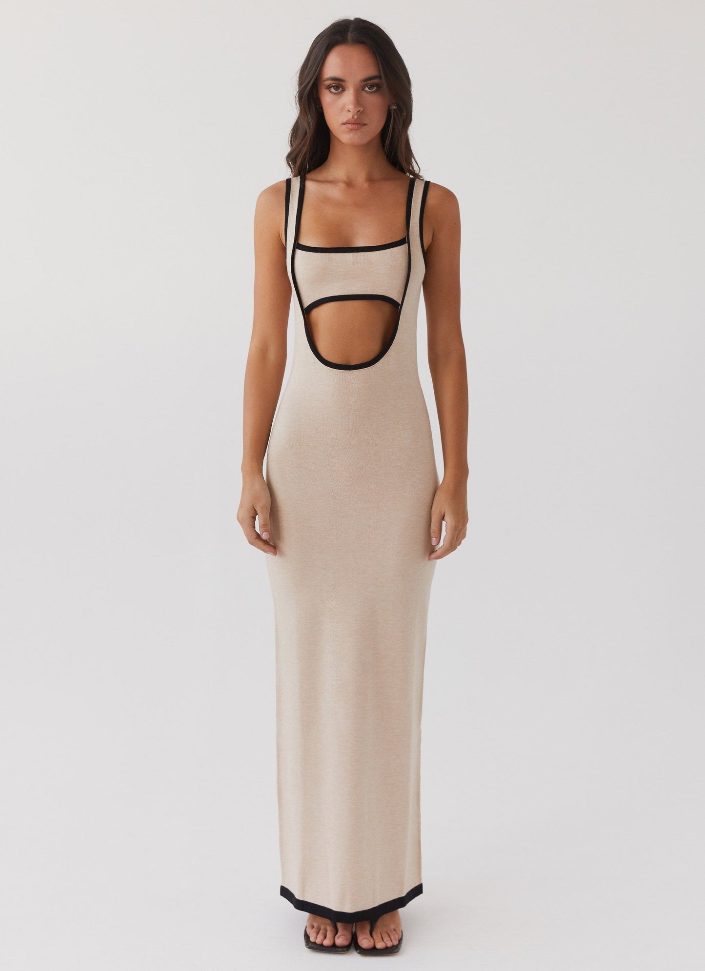 Zulema® | Holle lange jurk van wollen bandjes