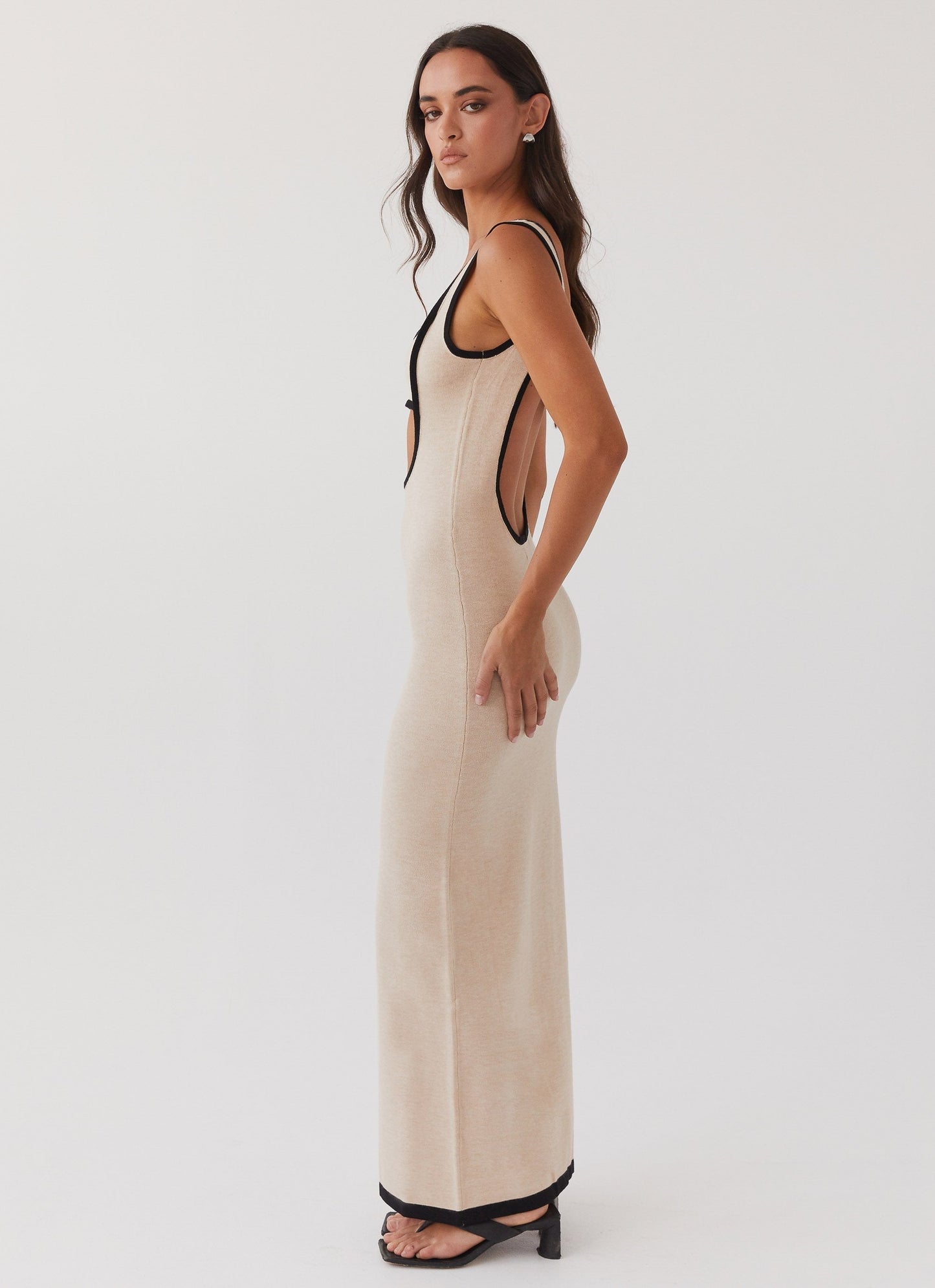 Zulema® | Holle lange jurk van wollen bandjes