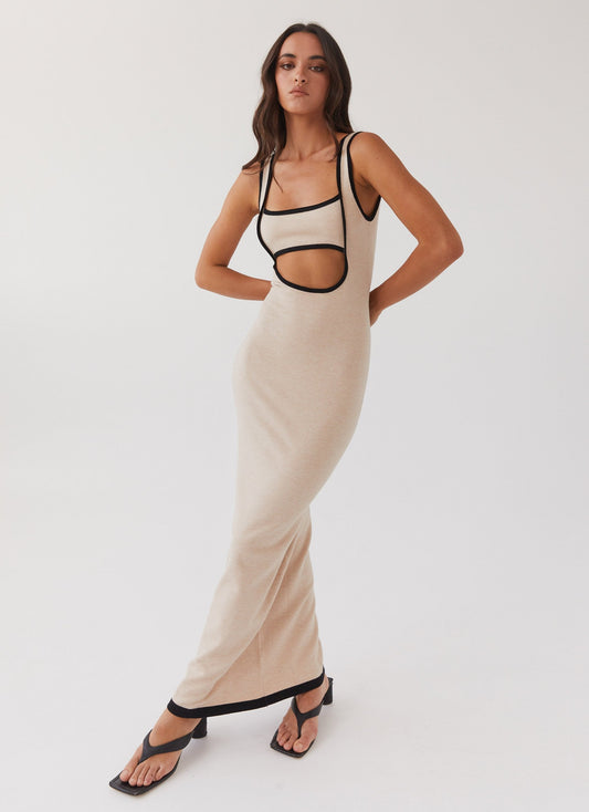Zulema® | Holle lange jurk van wollen bandjes