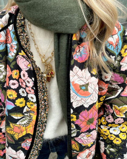 Yasmin® | Gevoerd damesjack met bloemenprint