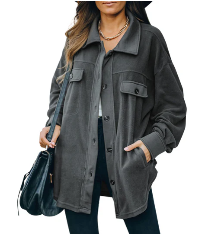 Ursula® | Fleecejack met knoopsluiting voor dames