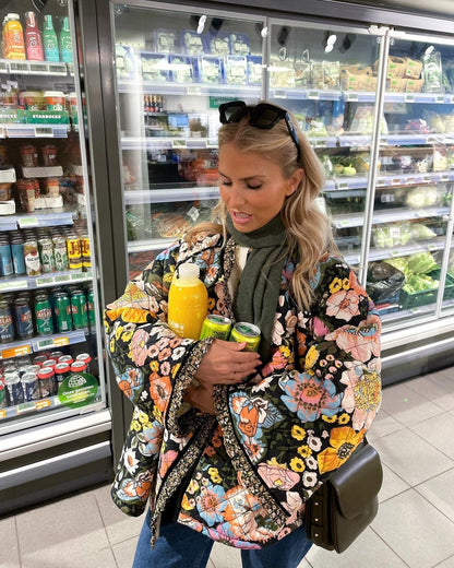 Yasmin® | Gevoerd damesjack met bloemenprint