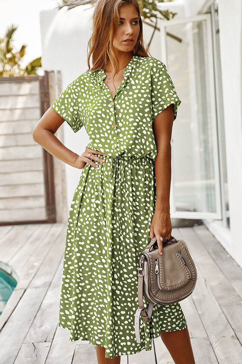 Yasmin® | Midi-jurk met stippen