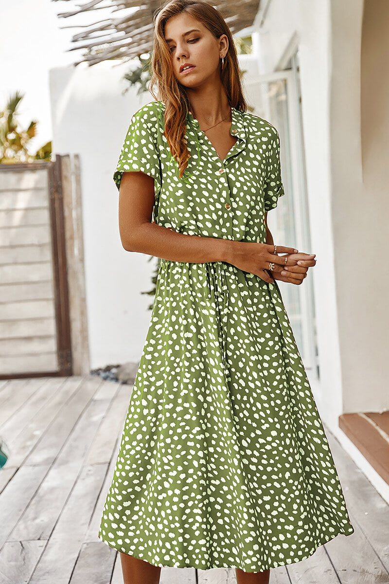 Yasmin® | Midi-jurk met stippen