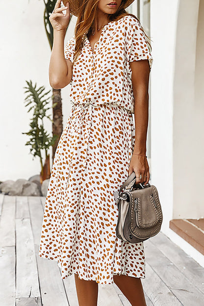 Yasmin® | Midi-jurk met stippen