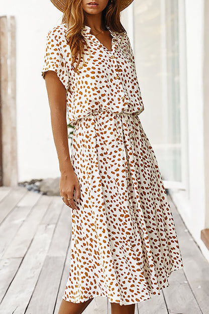 Yasmin® | Midi-jurk met stippen
