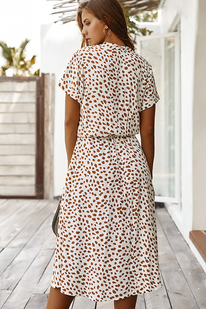 Yasmin® | Midi-jurk met stippen