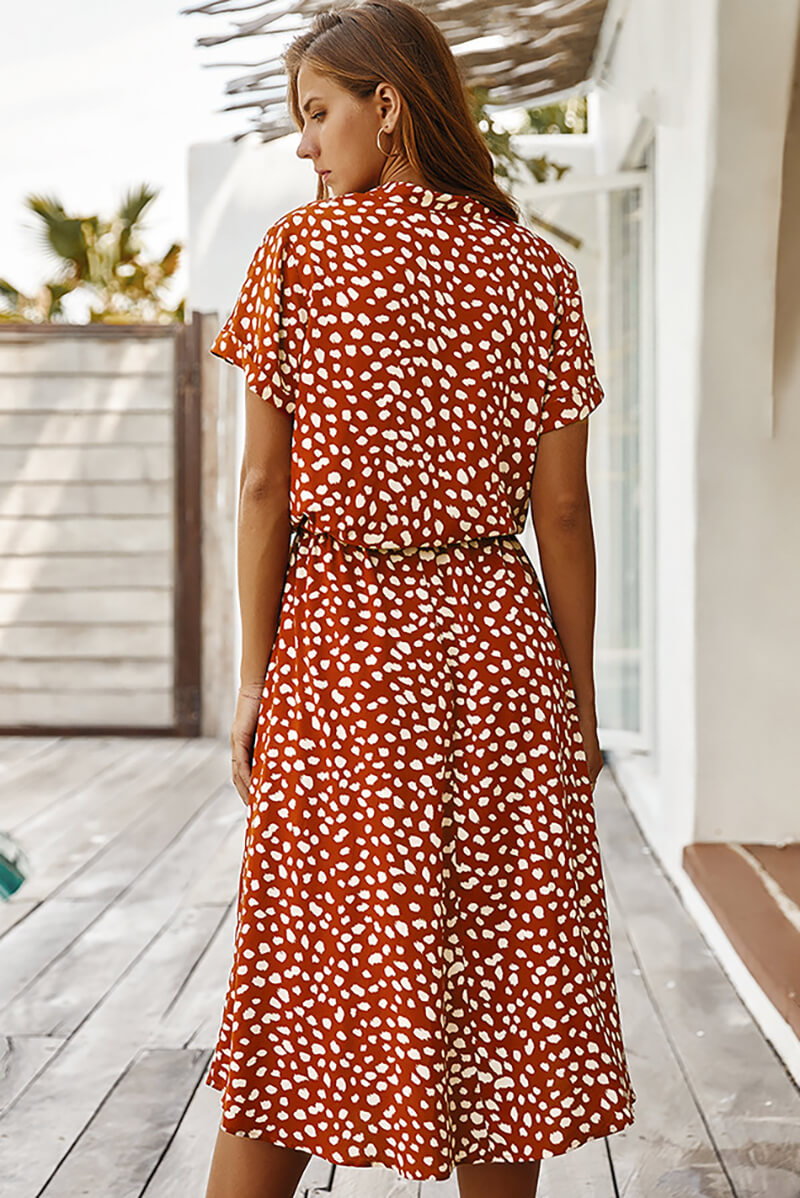 Yasmin® | Midi-jurk met stippen