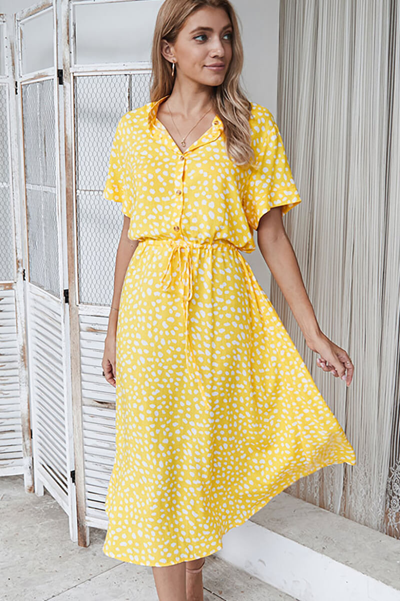 Yasmin® | Midi-jurk met stippen