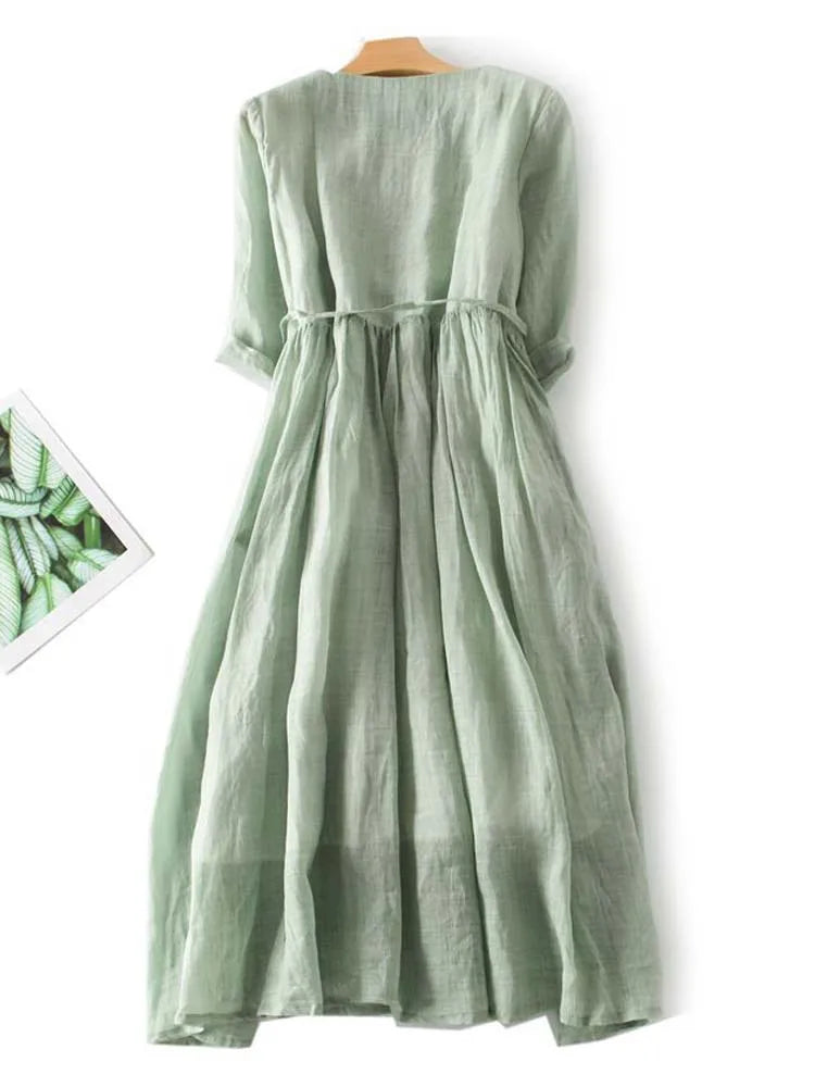 Zola® | Elegante linnen jurk