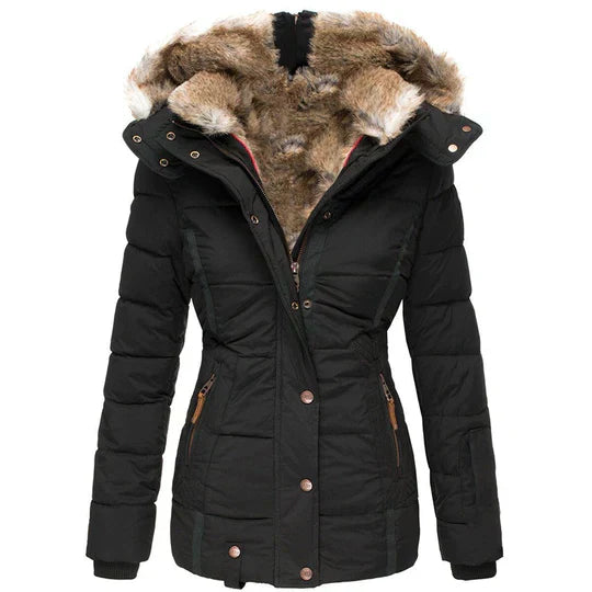 Ula® | Warme winterjas met bontcapuchon