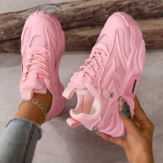 Teresa® | Platformsneakers van mesh