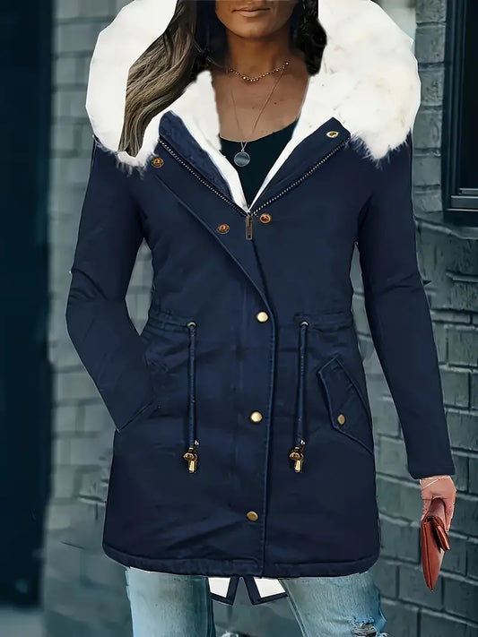 Zoraida® | Parkajas met pluizige bies en capuchon