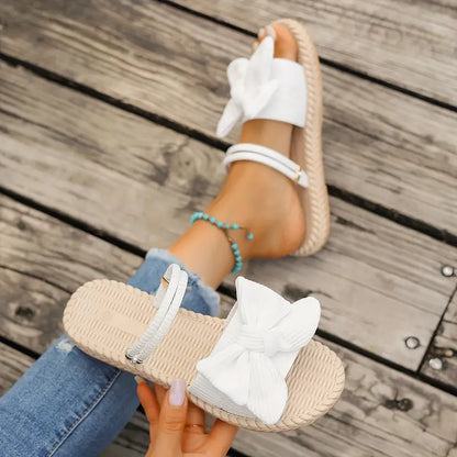 Teresa® | Stijlvolle platte sandalen met strik