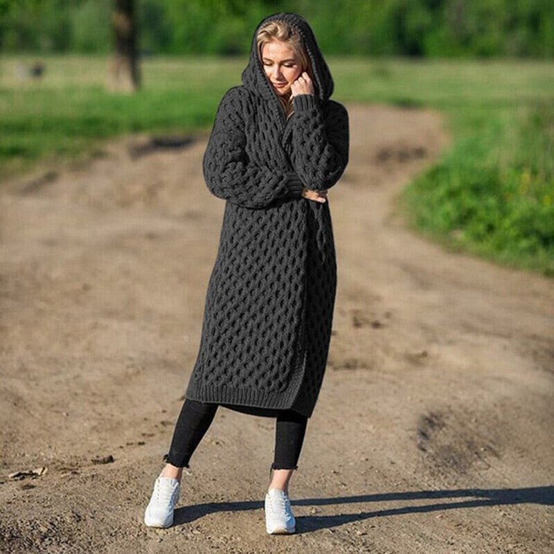 Ula® | Lang damesvest met capuchon