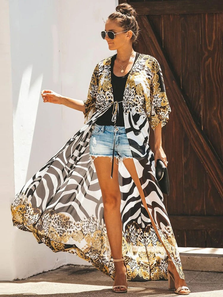 Zonnewende® | Kimono met luipaardprint