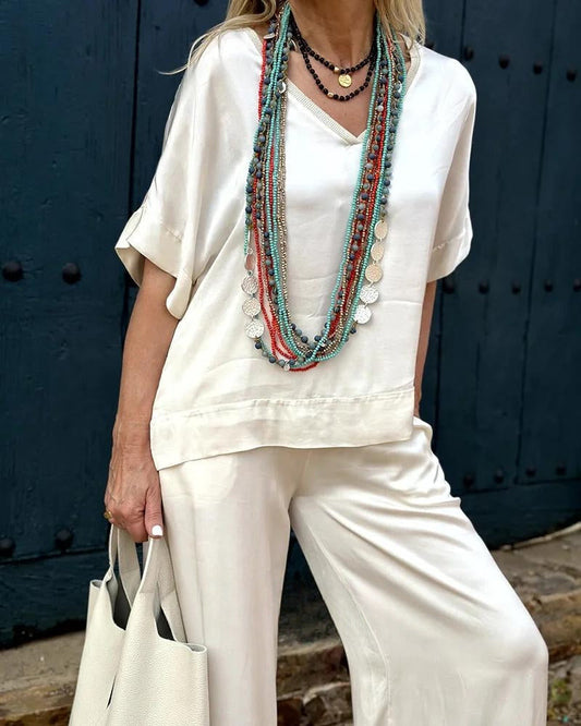 Zulema® | Bologna'S Elysian Elegance blouse- en broekset