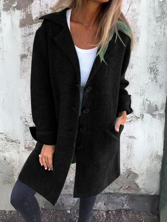 Tessa® | Lang vest met eenvoudige knoopsluiting